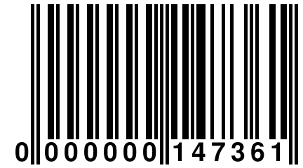 0 000000 147361