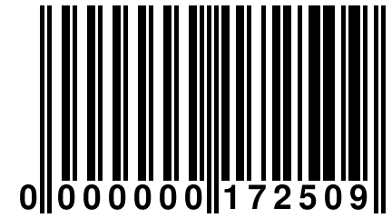 0 000000 172509