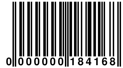 0 000000 184168