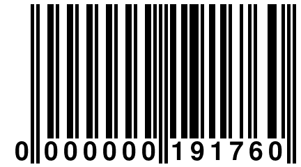 0 000000 191760