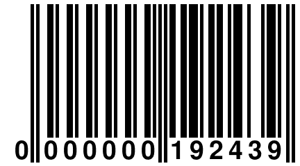 0 000000 192439