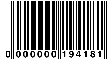 0 000000 194181