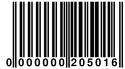 0 000000 205016