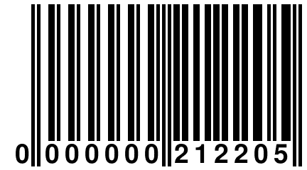 0 000000 212205