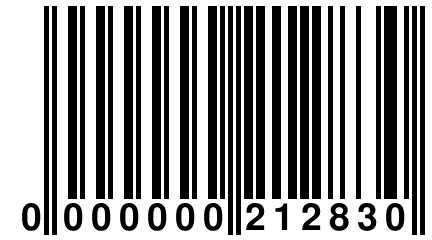 0 000000 212830