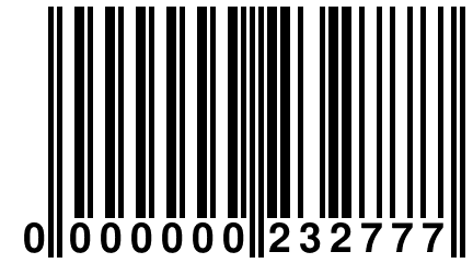 0 000000 232777