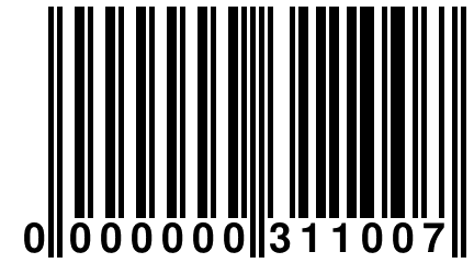 0 000000 311007