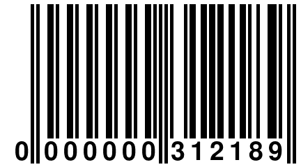 0 000000 312189