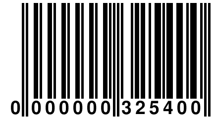 0 000000 325400