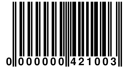 0 000000 421003