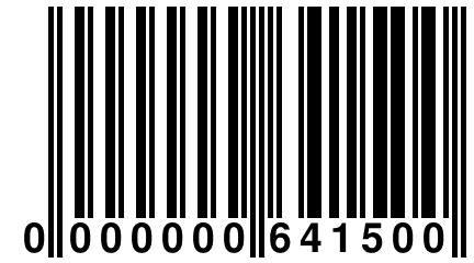 0 000000 641500