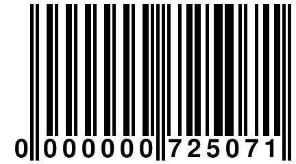 0 000000 725071