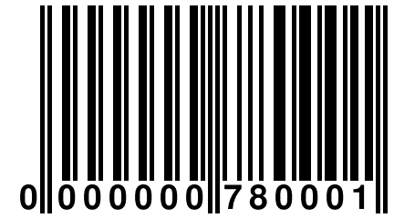 0 000000 780001