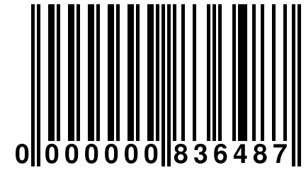 0 000000 836487