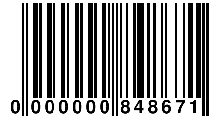 0 000000 848671