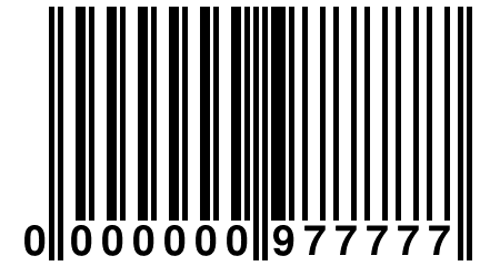 0 000000 977777