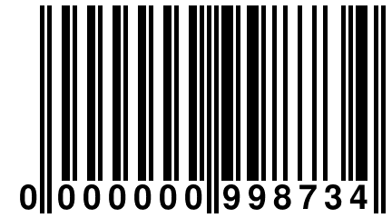 0 000000 998734