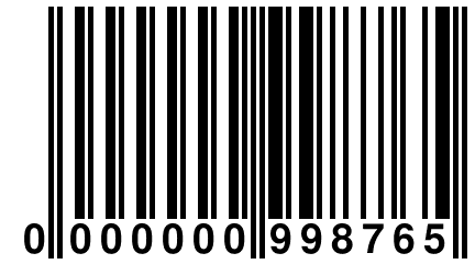 0 000000 998765