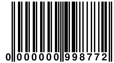 0 000000 998772