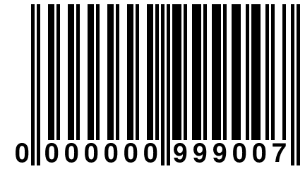 0 000000 999007