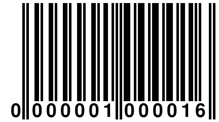 0 000001 000016