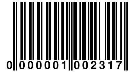 0 000001 002317