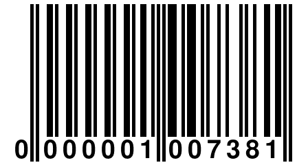 0 000001 007381