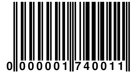 0 000001 740011