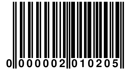 0 000002 010205