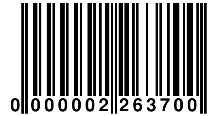 0 000002 263700