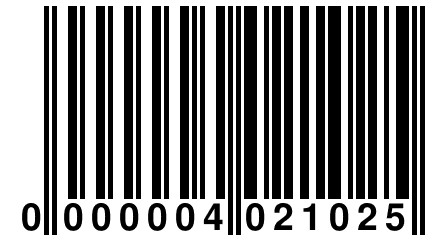 0 000004 021025