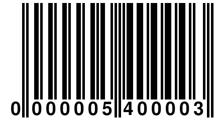 0 000005 400003