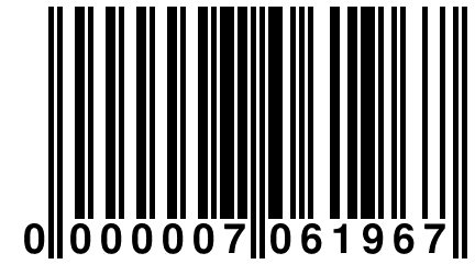 0 000007 061967