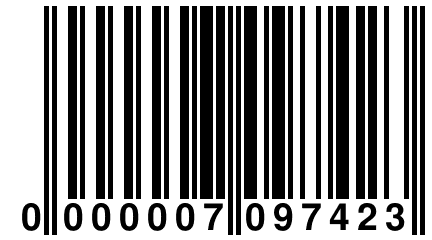 0 000007 097423