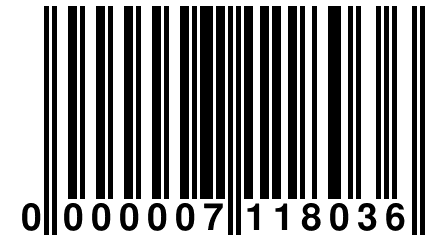 0 000007 118036