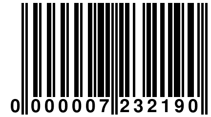 0 000007 232190