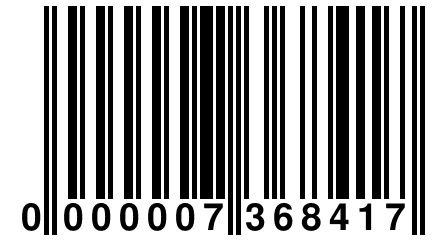 0 000007 368417