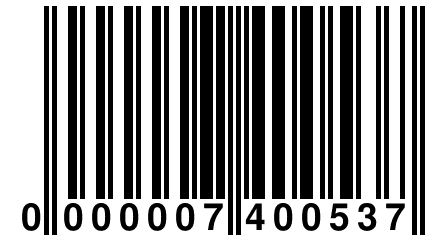 0 000007 400537