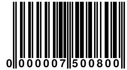 0 000007 500800