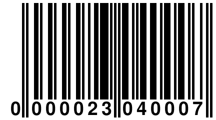 0 000023 040007