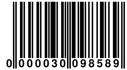 0 000030 098589