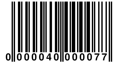 0 000040 000077