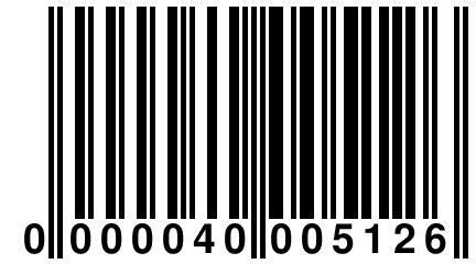 0 000040 005126