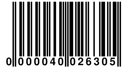 0 000040 026305