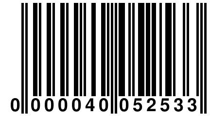 0 000040 052533