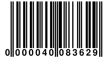 0 000040 083629