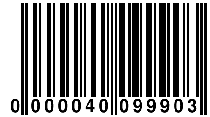 0 000040 099903