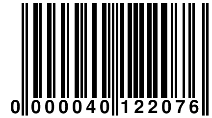 0 000040 122076