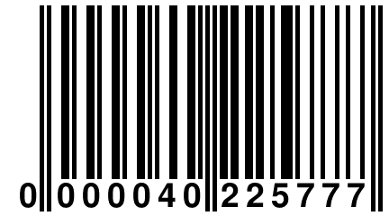 0 000040 225777