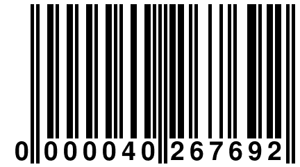 0 000040 267692